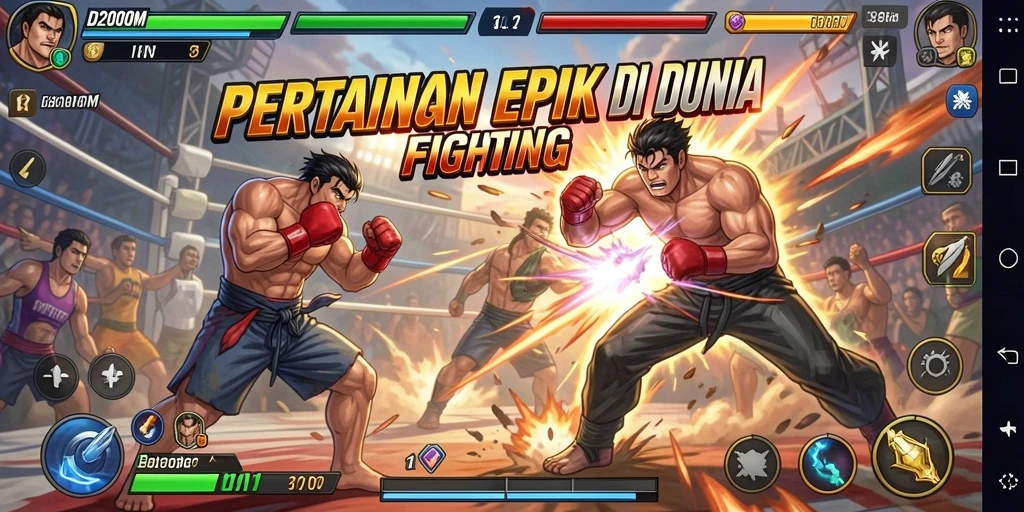 Tampilan pertarungan seru dan grafis menarik D200M.