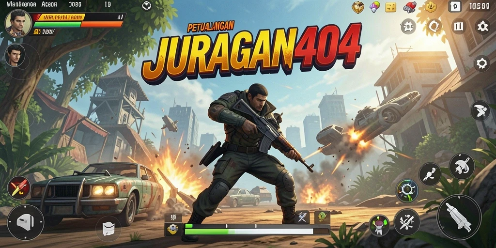 Screenshot gameplay JURAGAN404 dengan aksi seru dan menegangkan.