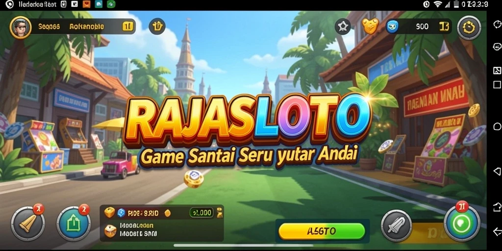Tampilan gameplay seru dan interaktif dari RAJASLOTO.