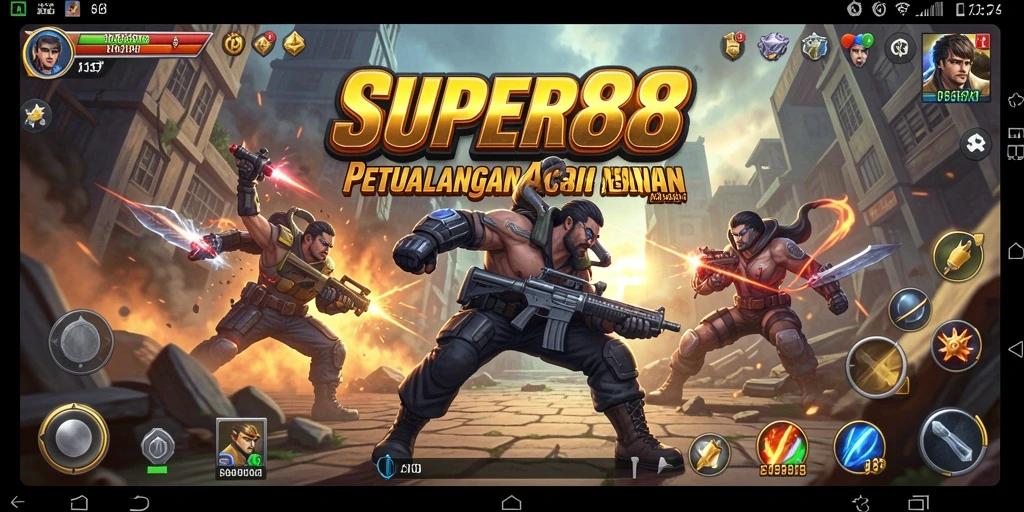 Tampilan gameplay SUPER88 yang mendebarkan dan menantang.