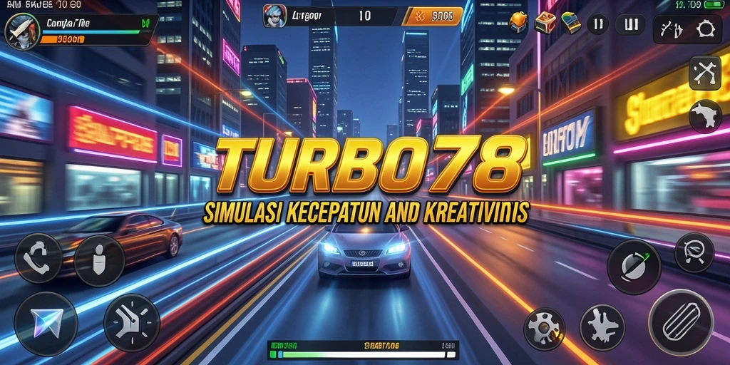 Menampilkan gameplay seru dari TURBO78 dalam simulasi kecepatan.