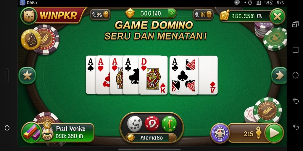 Screenshot gameplay menampilkan suasana seru permainan Domino.