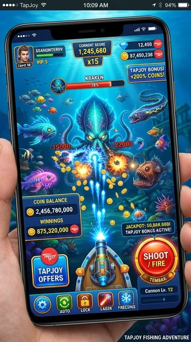 Preview aplikasi terbaru yang tersedia di tapjoy.